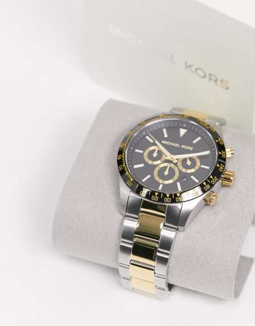 Michael Kors layton bracelet watch in mix metal MK8784