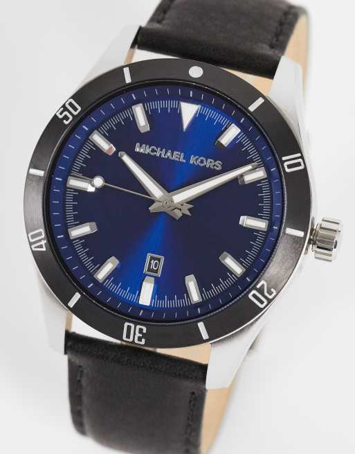 Michael Kors - Layton - Orologio da uomo in pelle nera MK8854