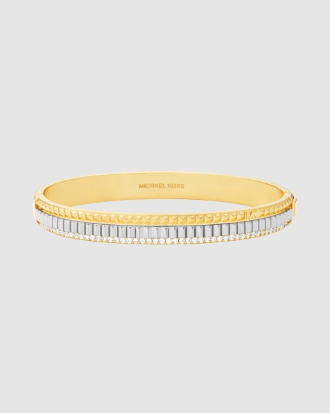 Michael Kors Lexington bangle bracelet in 2-tone - view 1