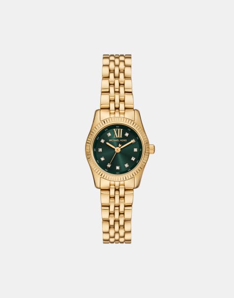 Michael Kors – Lexington – Damenuhr aus goldfarbenem Edelstahl mit drei Zeigern - view 1
