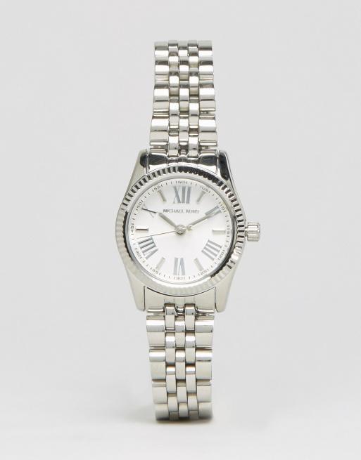 Michael Kors Lexington Mini Silver Watch 26 mm MK3228 | ASOS