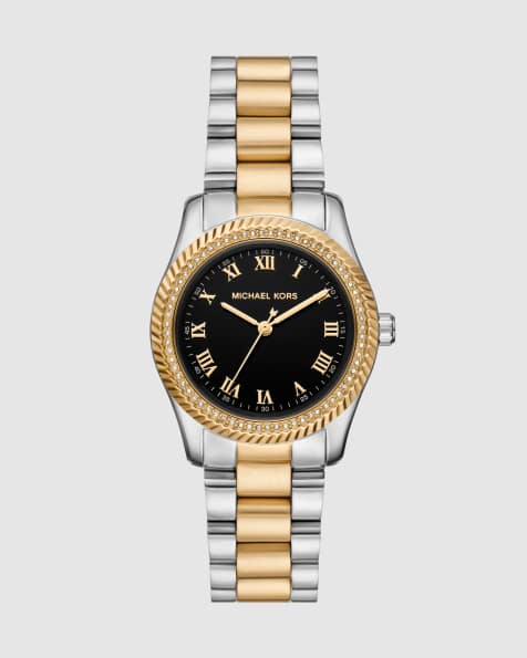 Michael Kors Lexington three-hand two-tone stainless steel watch in 2-tone - view 1