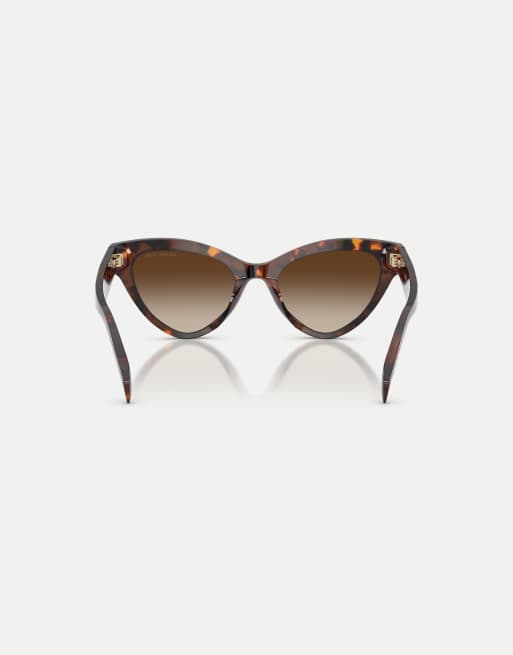 Michael Kors lunettes de soleil œil-de-chat Roanoke avec verres gris en écaille luggage, 2 de 4