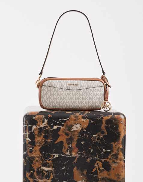 Michael Kors May pochette crossbodytas in crème monogram - view 1