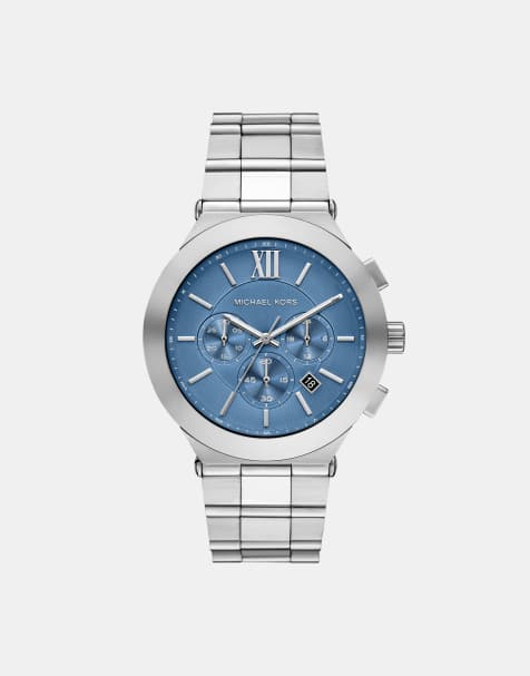 Michael Kors Men chronograph billie, silver stainless steel in silver - view 1