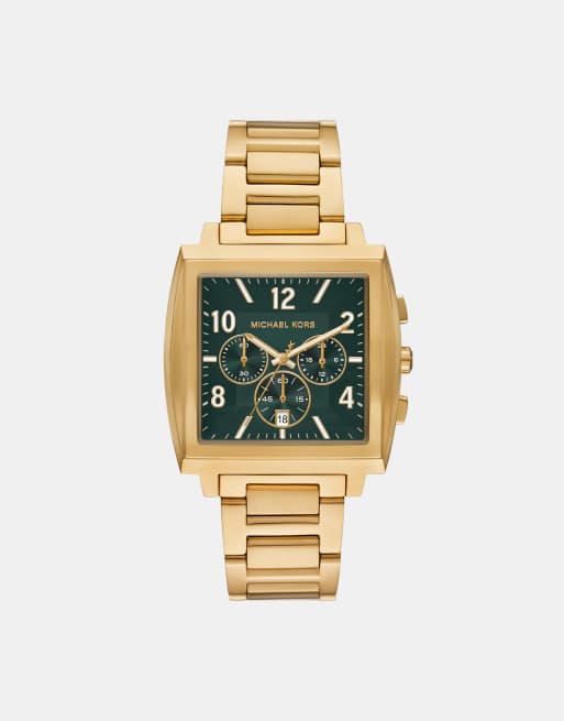 Michael Kors Men chronograph rhys, gold stainless steel in gold