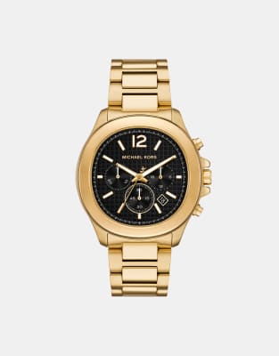 asos Michael Kors Men's Sage chronograph gold-tone stainless steel watch - GOLD