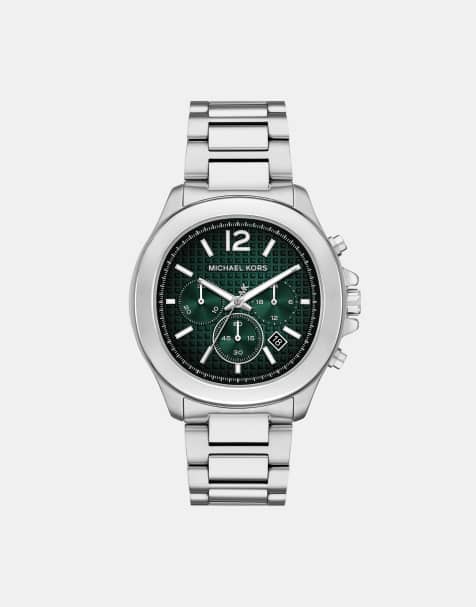 Michael Kors Men's Sage chronograph stainless steel watch - SILVER - view 1
