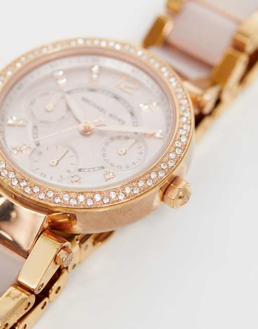 Michael Kors Mini Parker rose gold watch MK6110