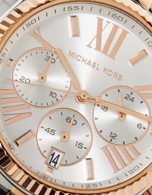 Michael Kors MK 5735 Lexington Armbanduhr aus verschiedenen Metallen