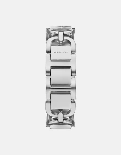 Michael Kors – MK Empire – Damenuhr aus silberfarbenem Edelstahl mit drei Zeigern, 3 von 3