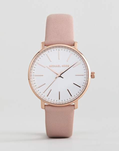 Michael Kors - MK2741 Pyper - Montre avec bracelet en cuir 38 mm - Rose