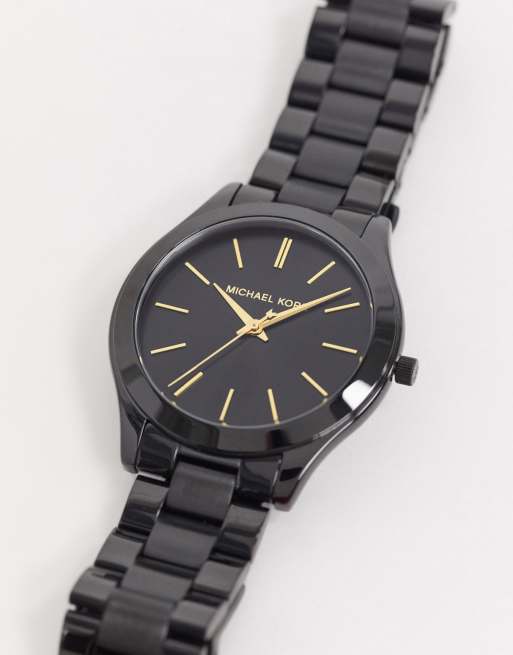 Michael MK3221 bracelet watch in black | ASOS