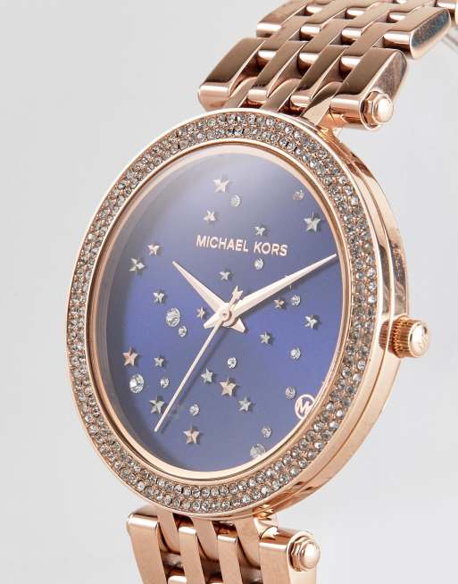 Michael Kors MK3728 Darci Star Dial Bracelet Watch In Rose Gold