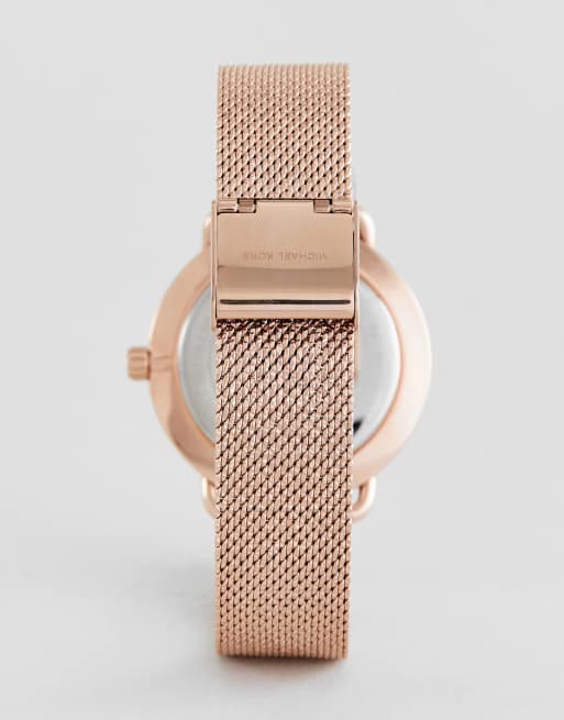 Michael Kors - MK3845 Portia - Montre avec bracelet en maille, 37 mm - Or rose, 4 de 4