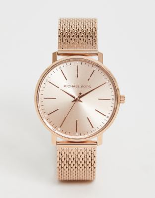 michael kors mesh strap watch