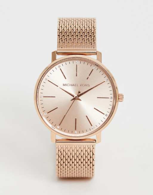 Michael Kors - MK4340 Pyper - Montre en maille - Or rose