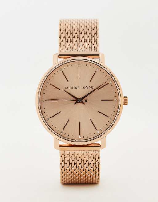 Michael Kors - MK4340 Pyper - Montre en maille - Or rose