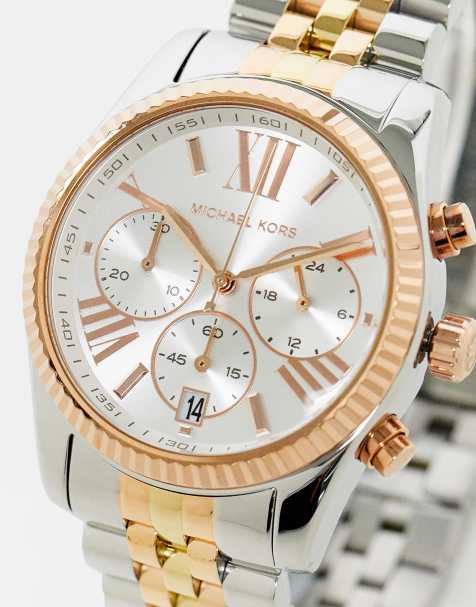 Michael Kors MK5735 Lexington bracelet watch in mixed metal - view 1