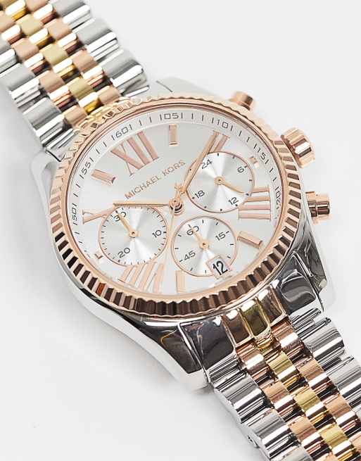 Michael Kors Women's Lexington Chronograph Date Bracelet Strap