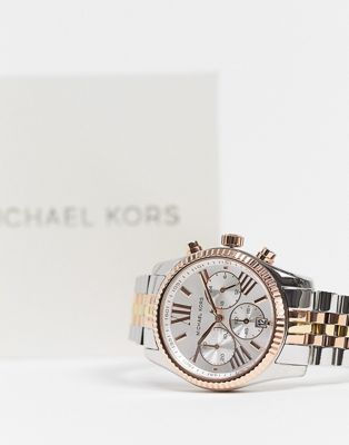 michael kors mk5735 lexington bracelet watch in mixed metal