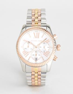 michael kors mk5735 lexington bracelet watch in mixed metal