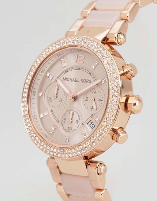 Michael Kors – MK5896 Parker chronograph – Armbandsklocka i roséguld, 2 av 4