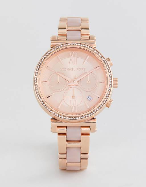 Michael Kors MK6560 Sofie Bracelet Watch In Rose Gold 39mm