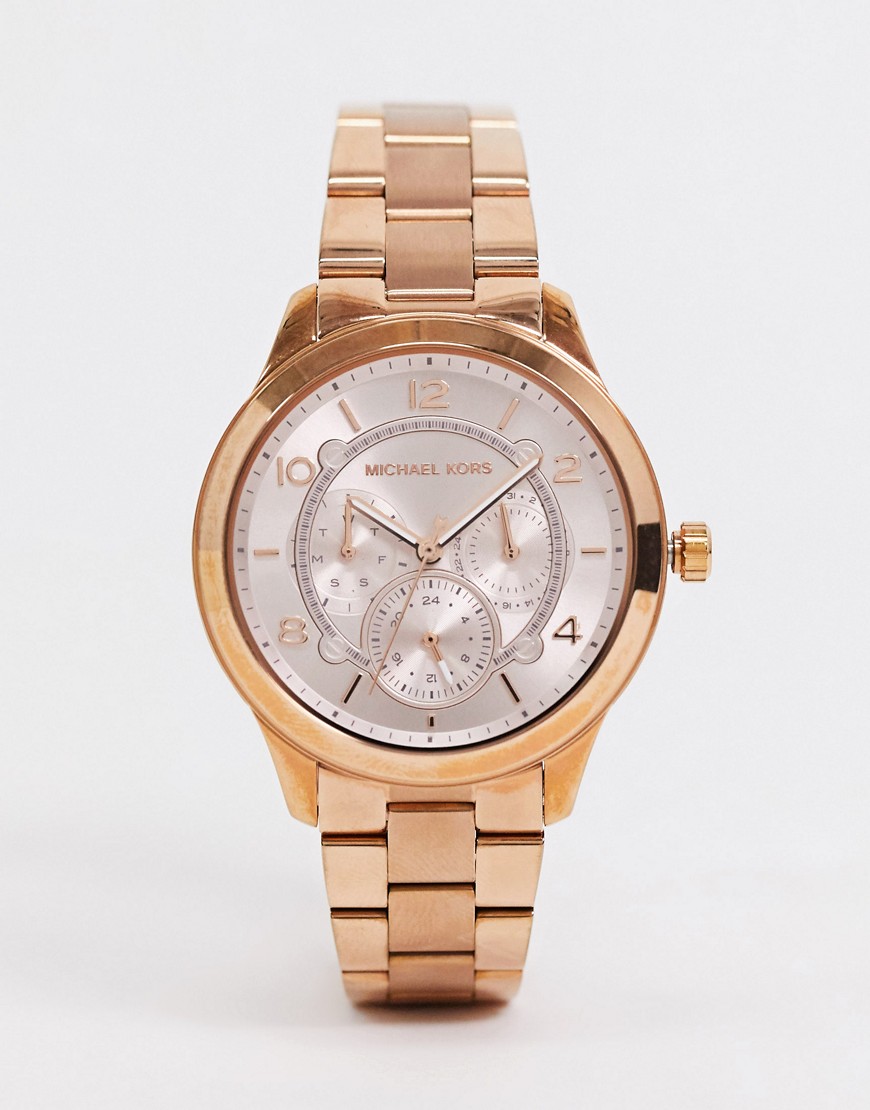 Armani Exchange Michael Kors Mk6589 Watch In Rose Gold