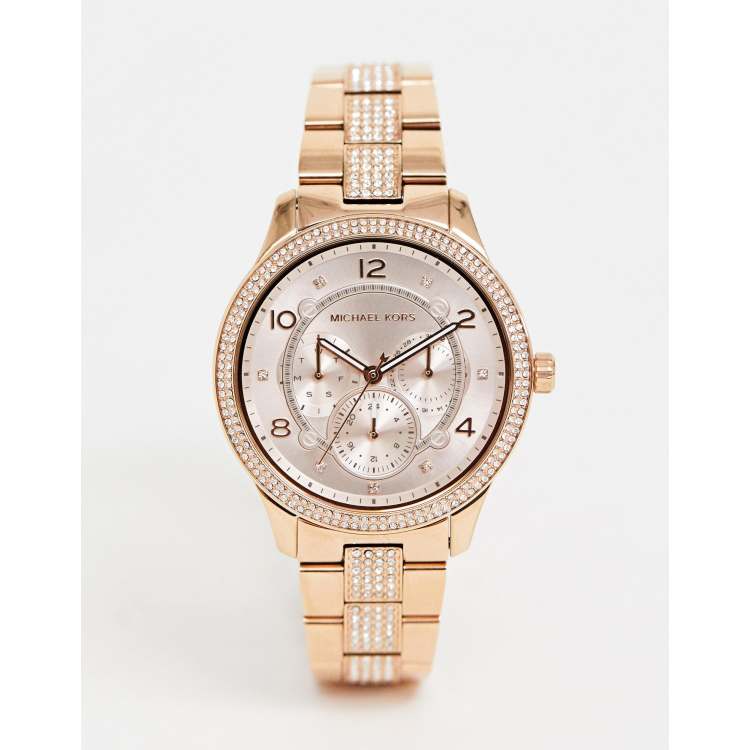 Michael Kors MK6614 Runway bracelet watch in rose gold 38mm