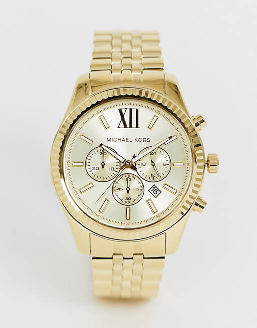 Michael Kors MK8281 Lexington gold chronograph watch