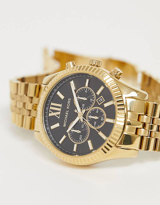 Michael Kors MK8286 Lexington Bracelet Watch In Gold | ASOS