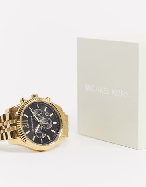 Michael Kors MK8286 Lexington Bracelet Watch In Gold | ASOS