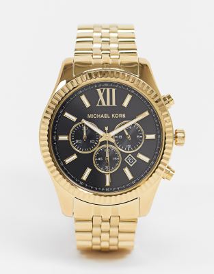 all black michael kors watch men's