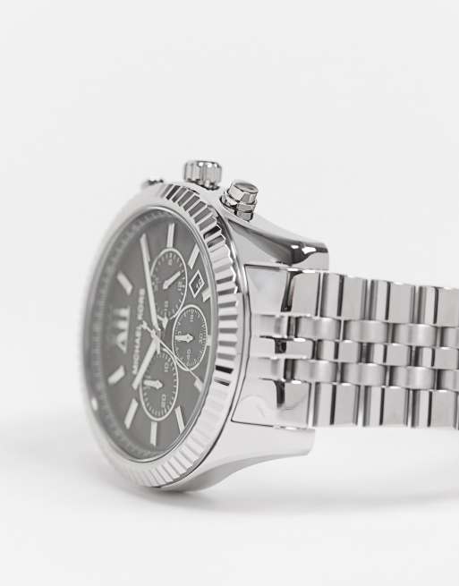 Michael Kors - MK8602 Lexington - Orologio con bracciale argento 44 mm, 2 di 4
