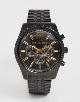 Michael Kors MK8603 Lexington Bracelet Watch In Black 44mm