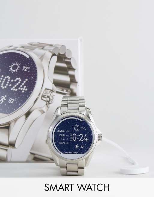 Silver mk sale smart watch