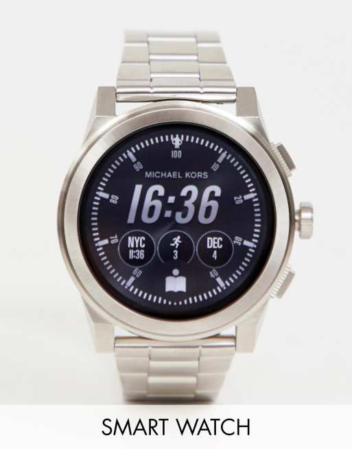 Michael Kors MKT5025 mens smart watch with navy dial | ASOS
