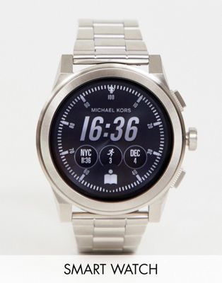Michael Kors - MKT5025 - Smartwatch voor heren met wijzerplaat in marineblauw-Zilver