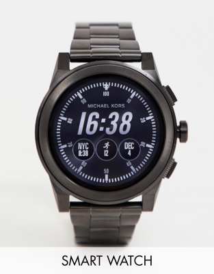 michael kors men's smartwatch black