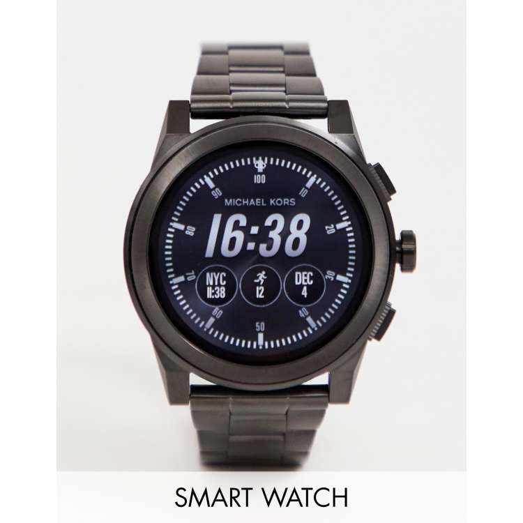 Mens black clearance michael kors smartwatch