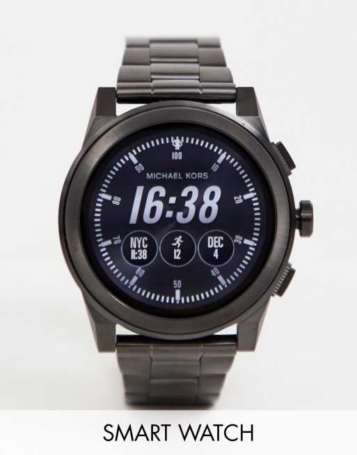 Michael Kors MKT5029 Smartwatch f r Herren mit schwarzem Zifferblatt