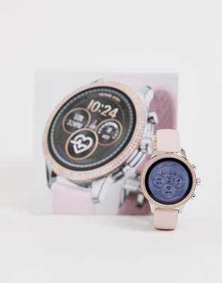 michael kors runway smartwatch pink