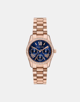 Michael Kors - Multifunction Lexington - Roségoldfarbene Damenuhr aus Edelstahl