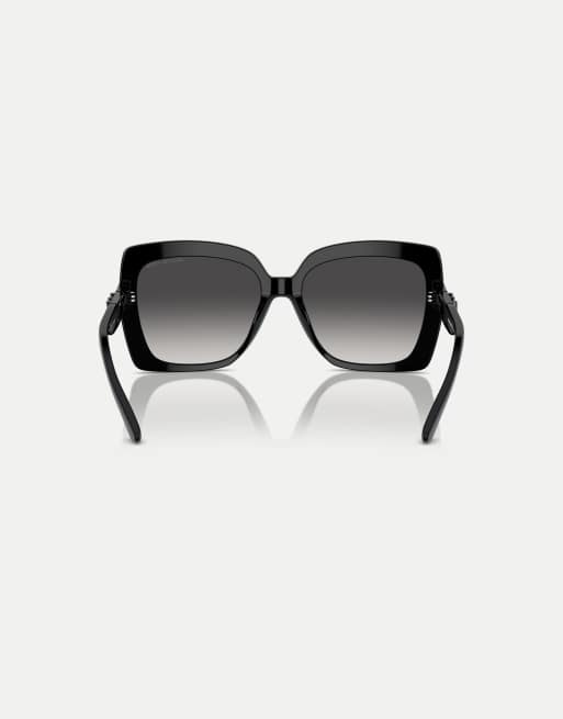 Michael Kors Nice square sunglasses with grey lens in black, 2 of 4