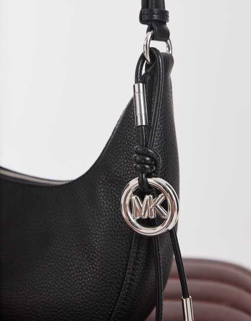 Michael Kors Nolita wandelbare Schultertasche aus schwarzem Leder, 2 von 4
