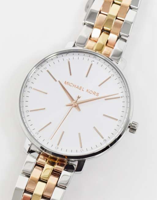 Michael Kors pyper bracelet watch in mixed metal MK3901