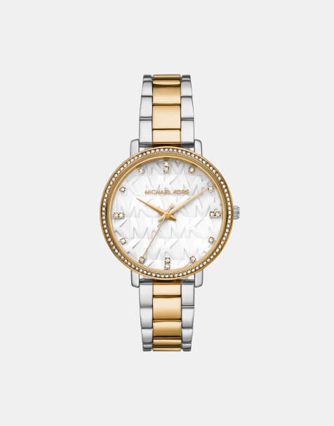 Michael Kors - Pyper - Montre bicolore en alliage avec mouvement à 3 aiguilles - Doré - view 1