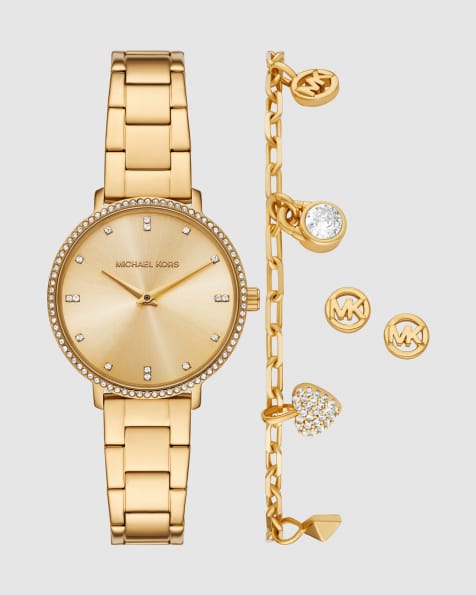 Michael Kors Pyper two-hand gold-tone stainless steel watch in gold - view 1