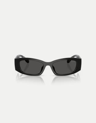 Michael Kors Donna Nero/Grigio Mk2243u Rhodes 300587 Occhiali Da Sole Iniettato Squadrata Normale - Immagine 3